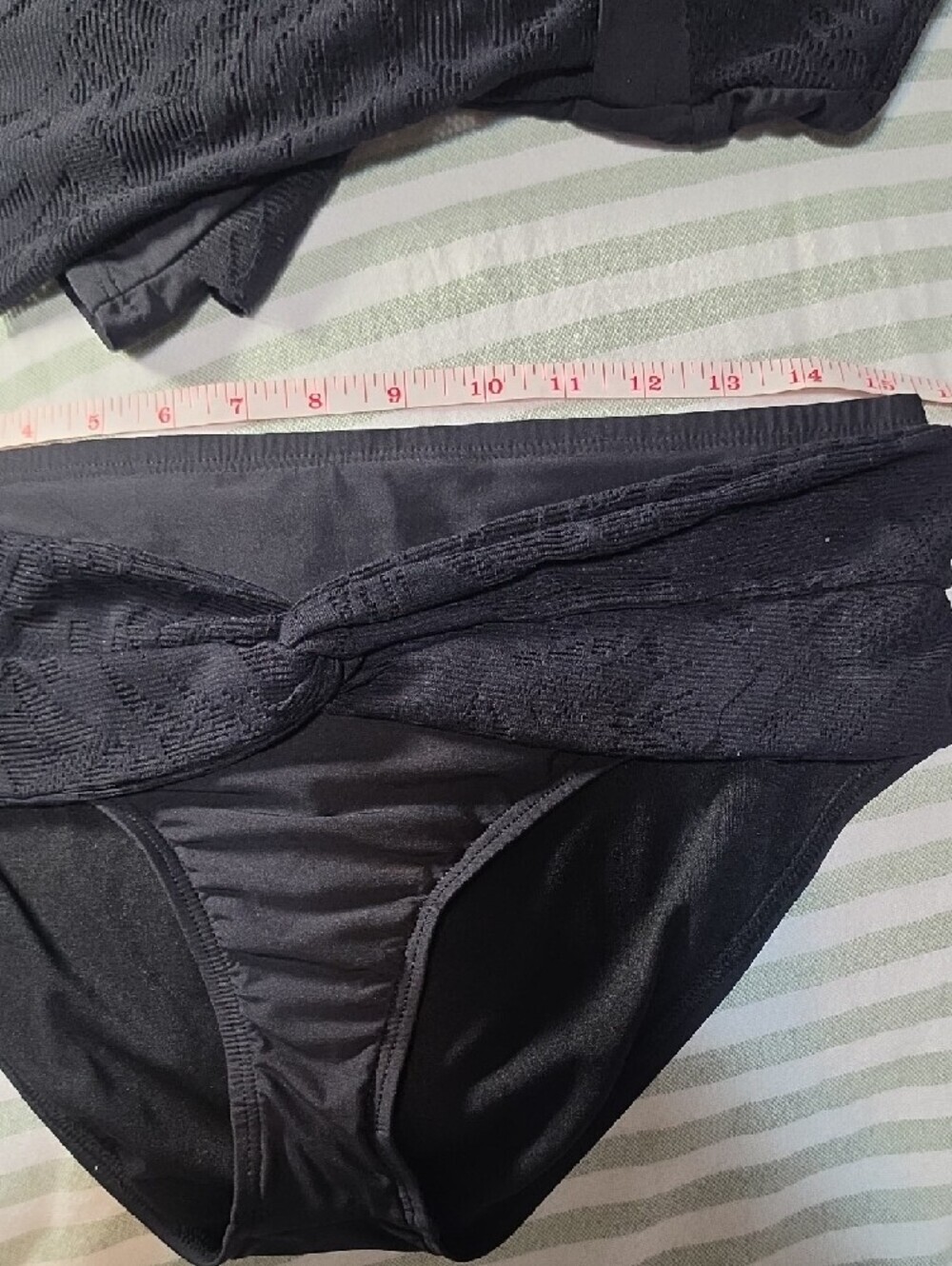 Alex Marie Black Tankini Set Size 8 Top, Size 10 Bottoms - Picture 9 of 10